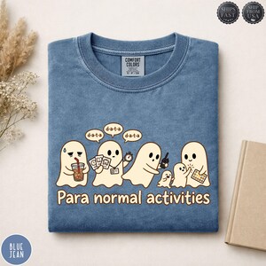 T-shirt Activités Paranormales, Sweat-shirt Fantôme Drôle, Pull pour Assistant Professionnel, T-shirt Halloween pour Enseignant, T-shirt Couleurs Confortables pour la Saison des Frissons