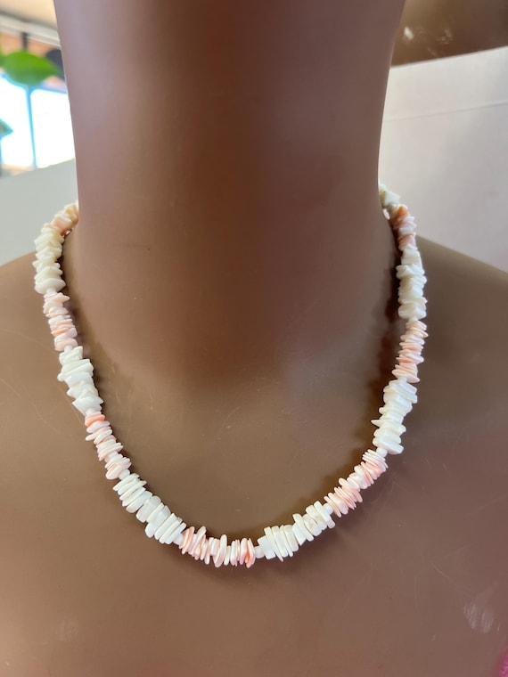 Vintage two shell chip necklaces - image 5
