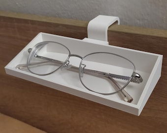 3D-geprinte houder voor aan het bed gehangen bril, voor het opbergen van kleine spullen (digitaal item)