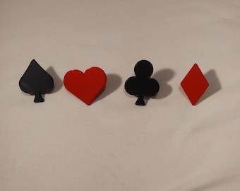 Drawer knobs in shape of playing cards 3D printed digital files