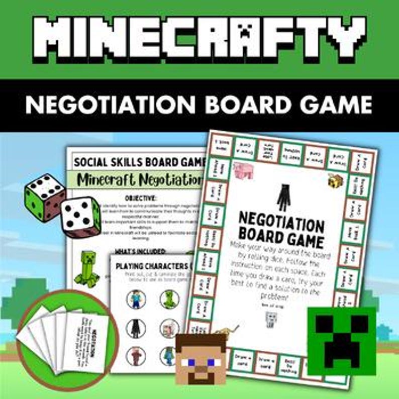 Social Emotional Learning Bundle for Minecrafters | Social Skills ...