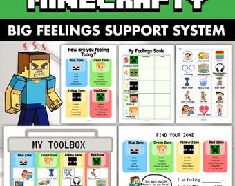 Big Feelings Support System für Minecrafter | SEL, Zonen, Bewältigungsfähigkeiten, OT