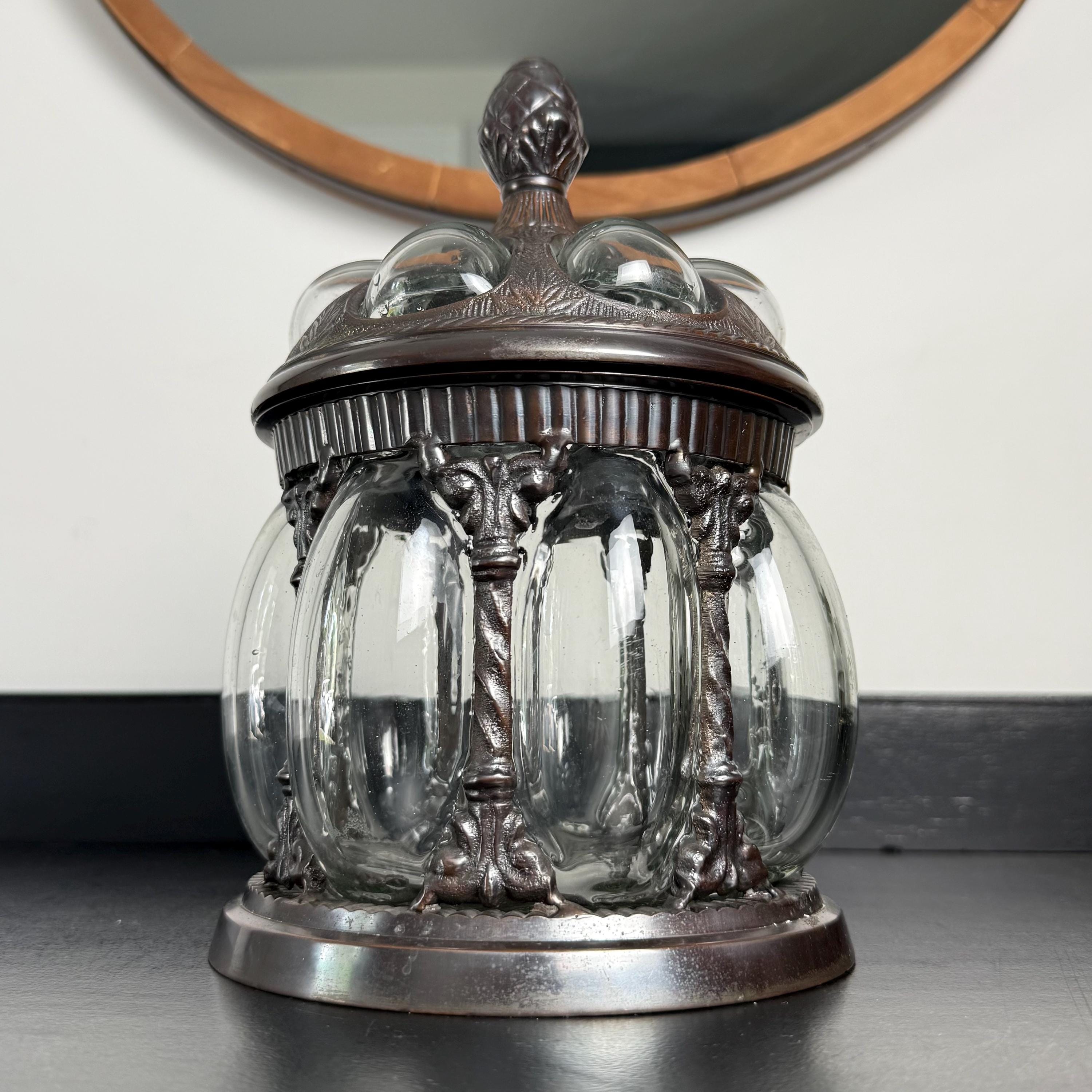Caged Bubble Glass Apothecary Jar - Etsy