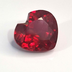 Mozambique Red Certified Ruby Heart Cut 10-12 Ct Loose Gemstone For Rings Making Gemstone SP1300