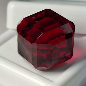 Mozambique Red Ruby Cube Shape 27-29 Ct Loose Natural Certified Gemstone For Ring making Gemstone SB769