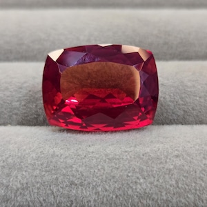 Red Ruby Cushion Cut 25-27 Carat Certified Loose Gemstone For Making Ring And Earrings JM020