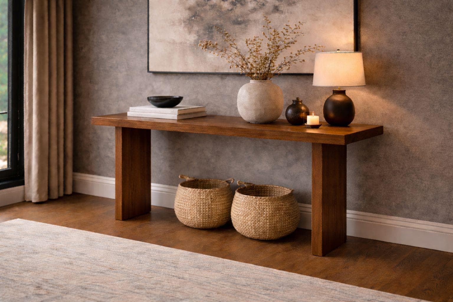 Japandi console table - Etsy 日本