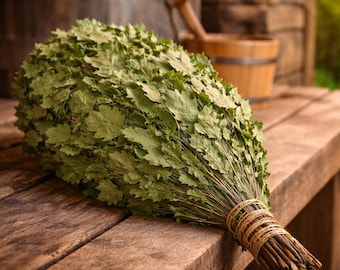 Eichen Sauna Venik – Banja Wenik aus Eiche – Sauna Quast – Traditioneller Sauna Wenik – Sauna Zubehör