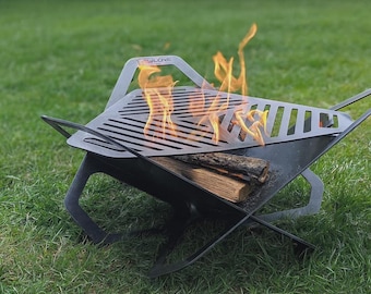 Feuerschale & BBQ Grill – Moderne Grillschale aus Stahl Ø50 cm