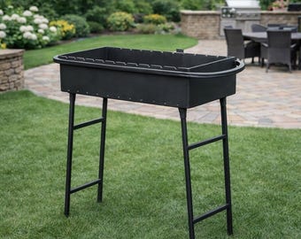 Grill Mangalgrill aus Stahl – mit abnehmbaren Beinen 3 mm 4mm