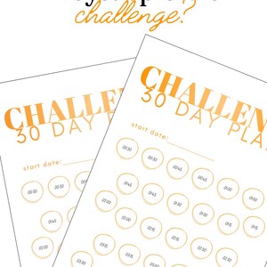 30 Day Plank Challenge