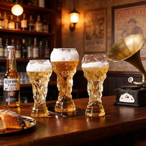 Fußball Trophy Bierglas, WM Fan Barware, Craft Bier Liebhaber Geschenk