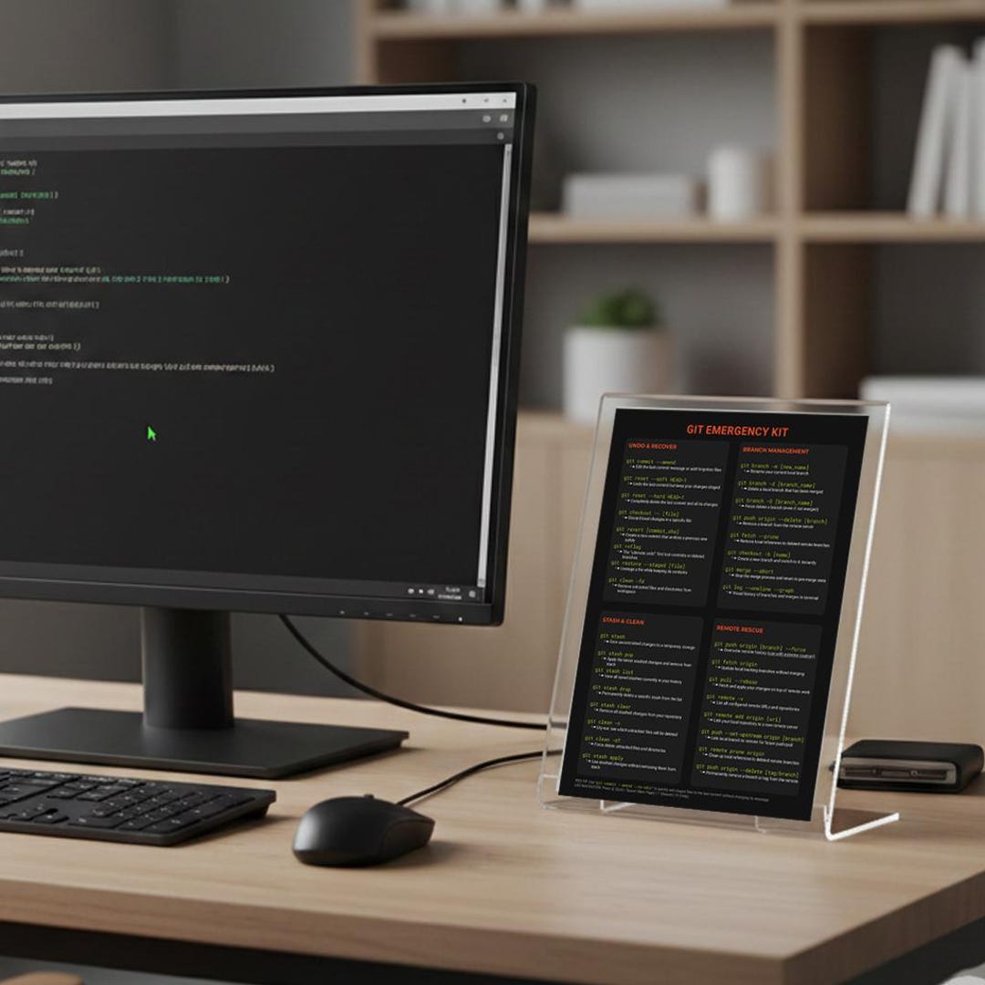 Git Emergency Kit Cheat Sheet - Version Control Commands ...