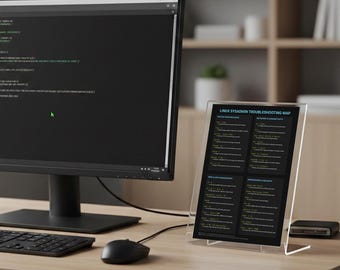 Guide de dépannage pour administrateurs système Linux - Commandes et diagnostics principaux - Affiche de référence informatique professionnelle - Téléchargement PDF