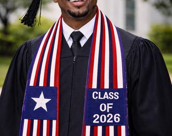 Liberian Graduation Stole 2026 African Country Cloth Graduation Outfit