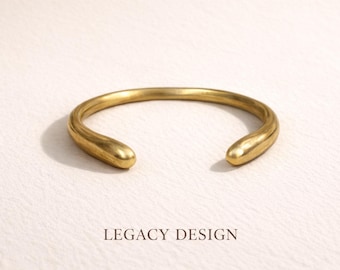 Handcrafted Brass Bracelet Africa Timeless Cuff