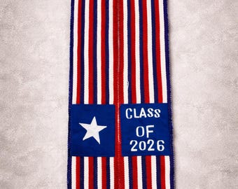 Hand-Woven Gift Liberian Country Cloth Graduation Stole – Cultural Achievement Accessory