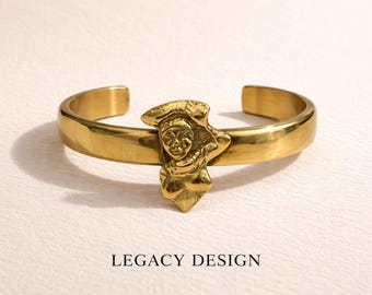 Pure Brass Bracelet Africa Handcrafted Cuff
