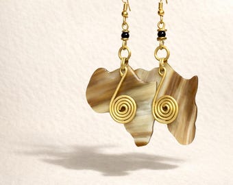 Leeand Marble Classic Statement Earrings Africa Handcrafted