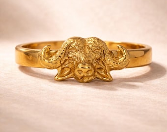African Brass Cuff Bracelet Handcrafted Style