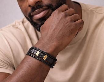 Black Unity Band Bracelet Handcrafted Africa Cultural Bracelet