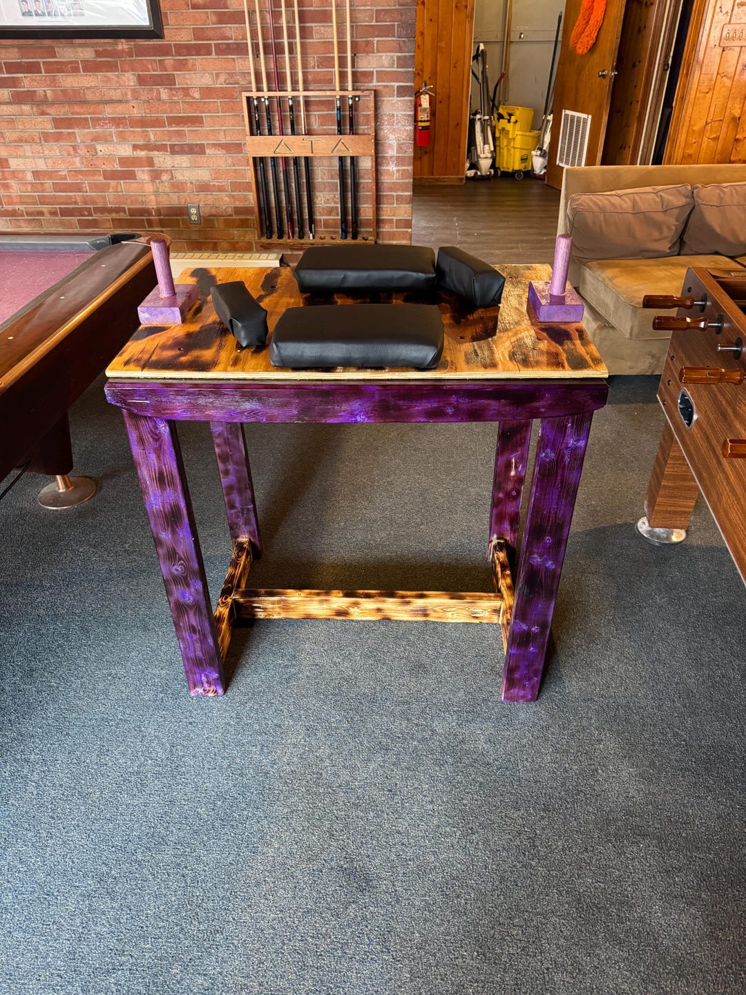 Custom Wooden Arm Wrestling Table - Etsy