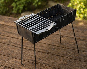 V2A Stainless Steel BBQ Grill Grate – 3mm Thick Mangal Rack for Meat, Fish, Vegetables
