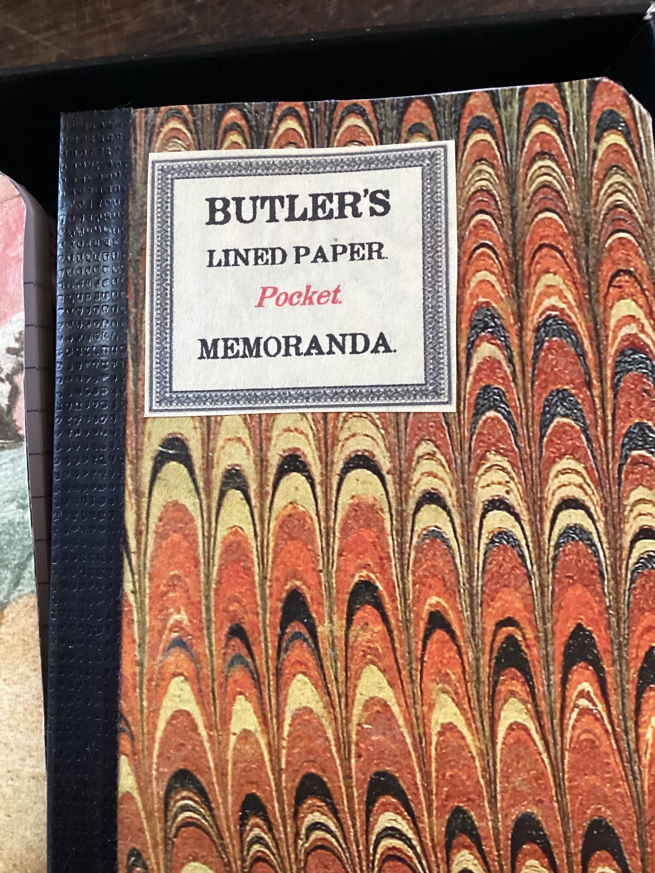 Butler Note Book Butler's Pocket Memoranda, Lined Paper Notebook (3.5 X 4.5 Inches) - Etsy