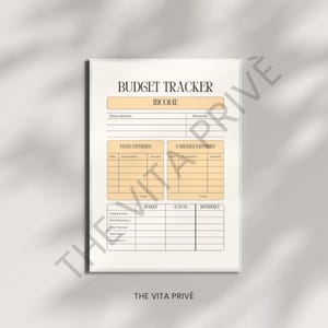 Budget Tracker Printable PDF | Minimalist Finance Planner | Monthly Budget Sheet | Savings Planner | A4/A5 Instant Download