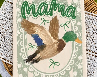 Retro Mallard  Duck hunt mama png, Oval Frame 90s Flying Duck Design, Waterfowl Hunter Shirt, hunting season ducks ( digital Download)