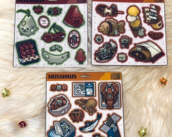 Foglio di adesivi della serie alimentare Mosskkun Sona