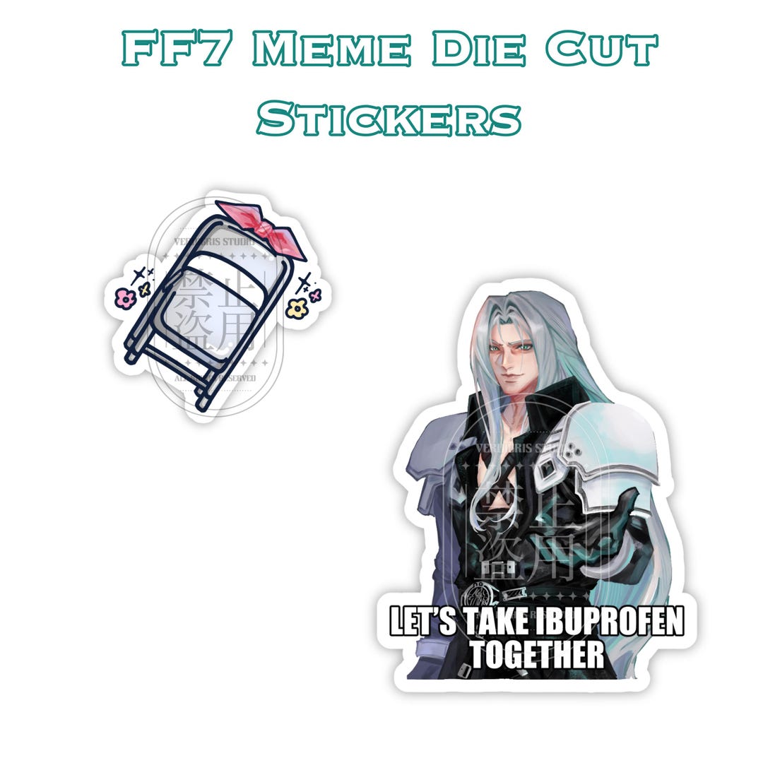 Sticker Meme Ff FF7 Meme Die Cut Stickers - Etsy