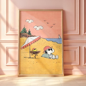 Snoopy Poster - Etsy