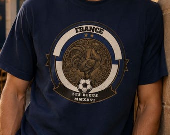 France World Cup 2026 Shirt | Les Bleus Football Tee | Rooster Design | Comfort Colors Unisex