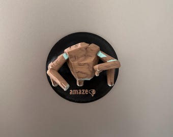 Projekt Hail Mary Rocky Magnet, handbemalte 3D gedruckte Alien Figur, Sci-Fi Schreibtisch Spielzeug