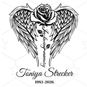 In Loving Memory Rose SVG PNG, Custom Tshirt Designs, Digital Download