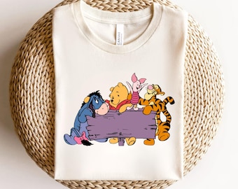 Winnie the Pooh Shirt Cute Tigger T-Shirt Piglet Eeyore Winnie the Pooh, Piglet, Tigger, Eeyore, Rabbit, Owl, Kanga, RooChristopher Robin