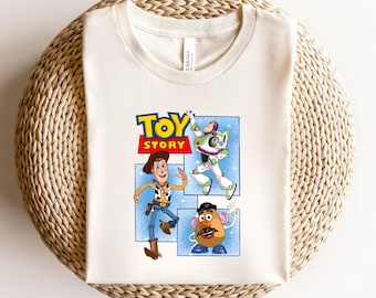 Sheriff Woody, Buzz Lightyear, Buzz Işıkyılı, Jessie, Mr. Potato Head, KafaSlinky Dog, Rex: T-Rex, Hamm, Bo Peep, Forky, toy story, Disney