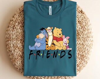 Winnie the Pooh Shirt Cute Tigger T-Shirt Piglet Eeyore Winnie the Pooh, Piglet, Tigger, Eeyore, Rabbit, Owl, Kanga, RooChristopher Robin