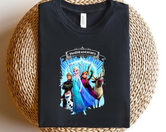 Funny Space Ice Princess Shirt, Astronaut Snow Queen Tee, Galaxy Olaf T-Shirt, Sci-Fi Frozen Frozen, Elsa, Anna, Kristoff, Olaf, Sven,