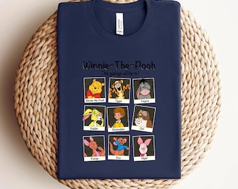 Winnie the Pooh Shirt Cute Tigger T-Shirt Piglet Eeyore Winnie the Pooh, Piglet, Tigger, Eeyore, Rabbit, Owl, Kanga, RooChristopher Robin