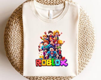 Roblox Colorful Gamer Birthday Shirt, Roblox Block Game Graphic , Kids Happy Birthday Outfit, Roblox Gaming , Roblox game, Roblox birthday