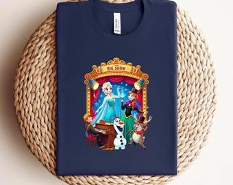 Funny Space Ice Princess Shirt, Astronaut Snow Queen Tee, Galaxy Olaf T-Shirt, Sci-Fi Frozen Frozen, Elsa, Anna, Kristoff, Olaf, Sven,