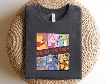 Winnie the Pooh Shirt Cute Tigger T-Shirt Piglet Eeyore Winnie the Pooh, Piglet, Tigger, Eeyore, Rabbit, Owl, Kanga, RooChristopher Robin