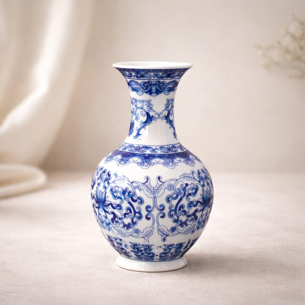 陶器の青い花瓶 - Etsy 日本