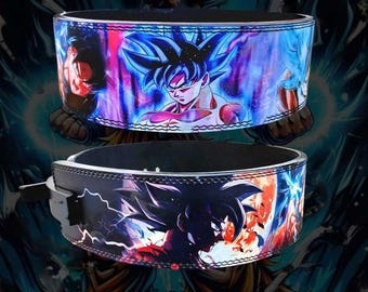 Handmade Anime Warrior Lever Belt | 10mm Weightlifting Belt for Men Inspired Powerlifting Belt | Strong Gym Belt for Squat Deadlift