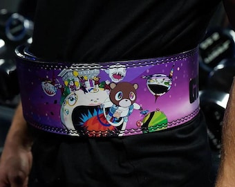 Cinturón de cuero para levantamiento de pesas / Cinturón de palanca de 10 mm de grosor y 10 pulgadas de ancho