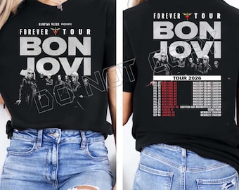 BON JOVI the Circle Tour 2010 T-shirt / American Rock Band / Size