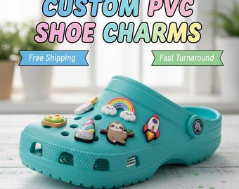 Adorno y parche de PVC personalizado para zapatos (a granel).