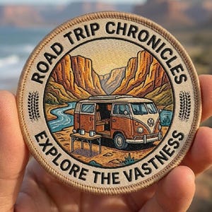 Parche tejido bordado personalizado